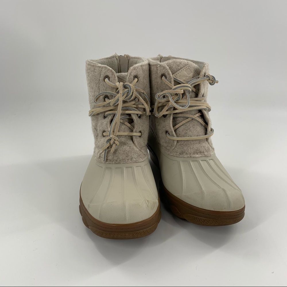 Sperry Duck Boots For J Crew In Cream - image 1